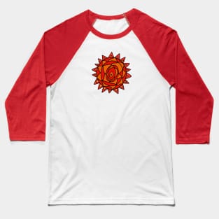 Orange Sunflower Baseball T-Shirt